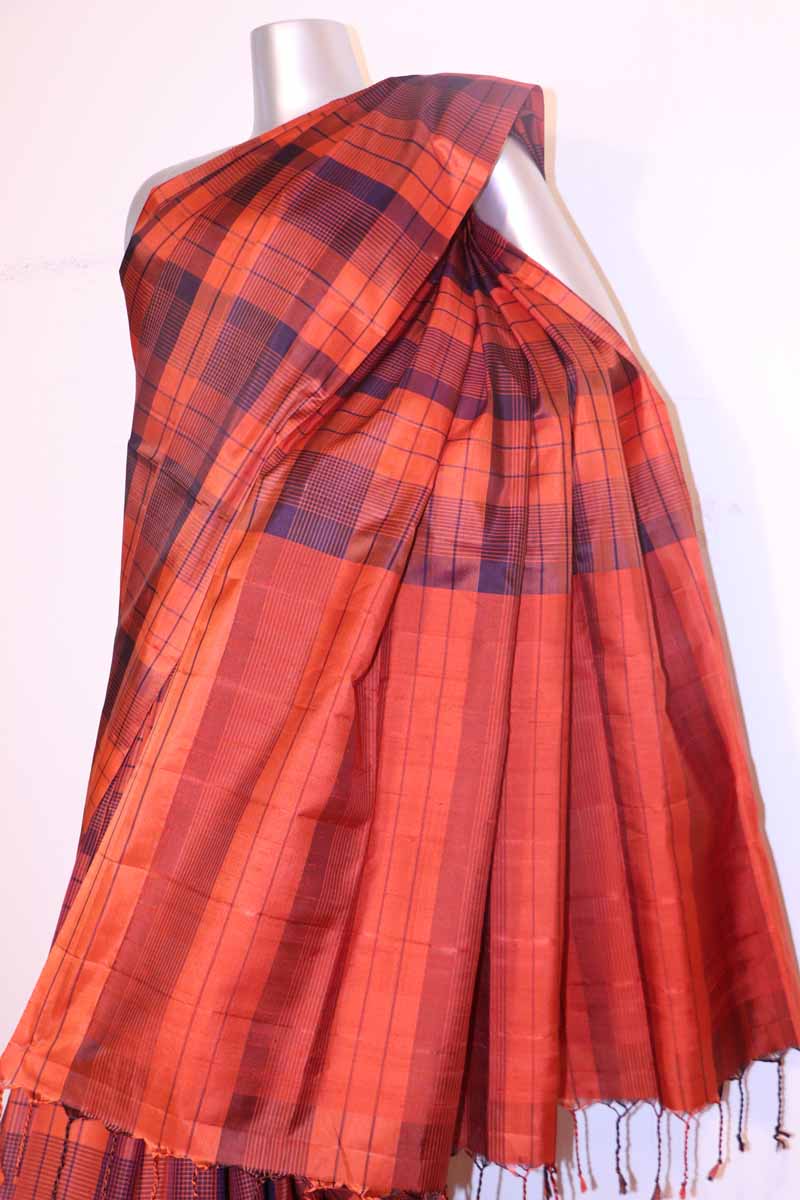 Exclusive Handloom Thread Weave Soft Silk Saree AI200239